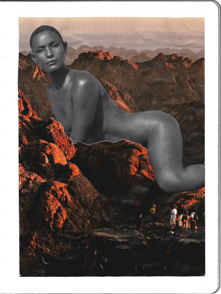 A few giant ladies chilling in landscapes